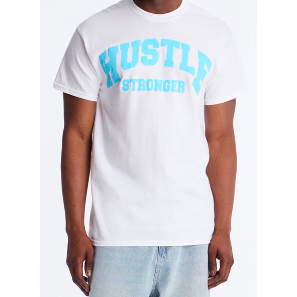 Men's Medium Hustle Stronger Short Sleeve Tee